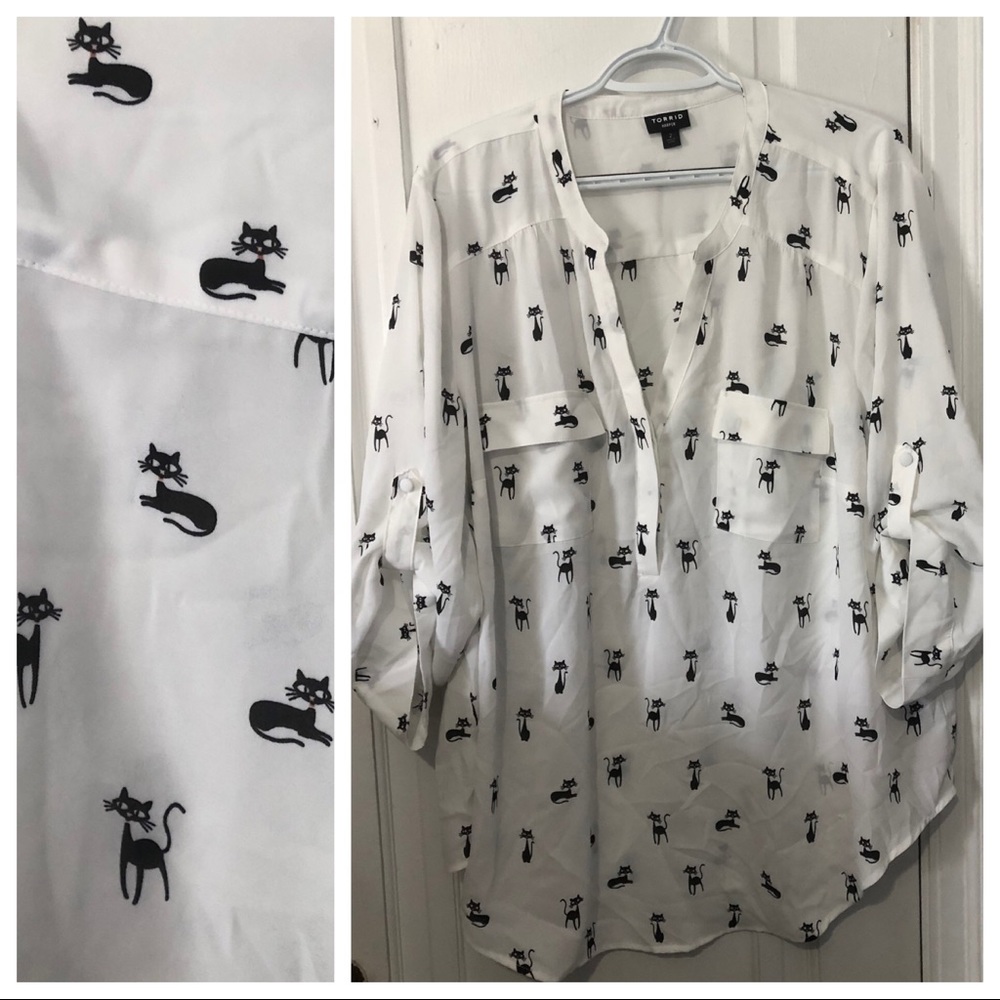 Torrid cat print top